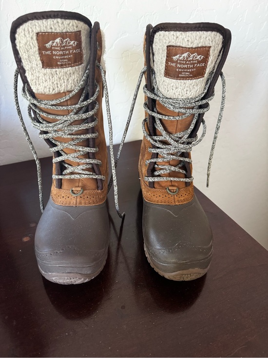 The North Face Shoes - The North Face Women’s Brown and Gray Insulated Lace-Up Winter Boots